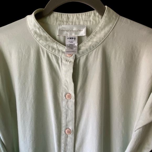 Anthropologie Corey Lynn Calter Women's Button Down Front Tunic Dress SZ XS - Picture 7 of 9